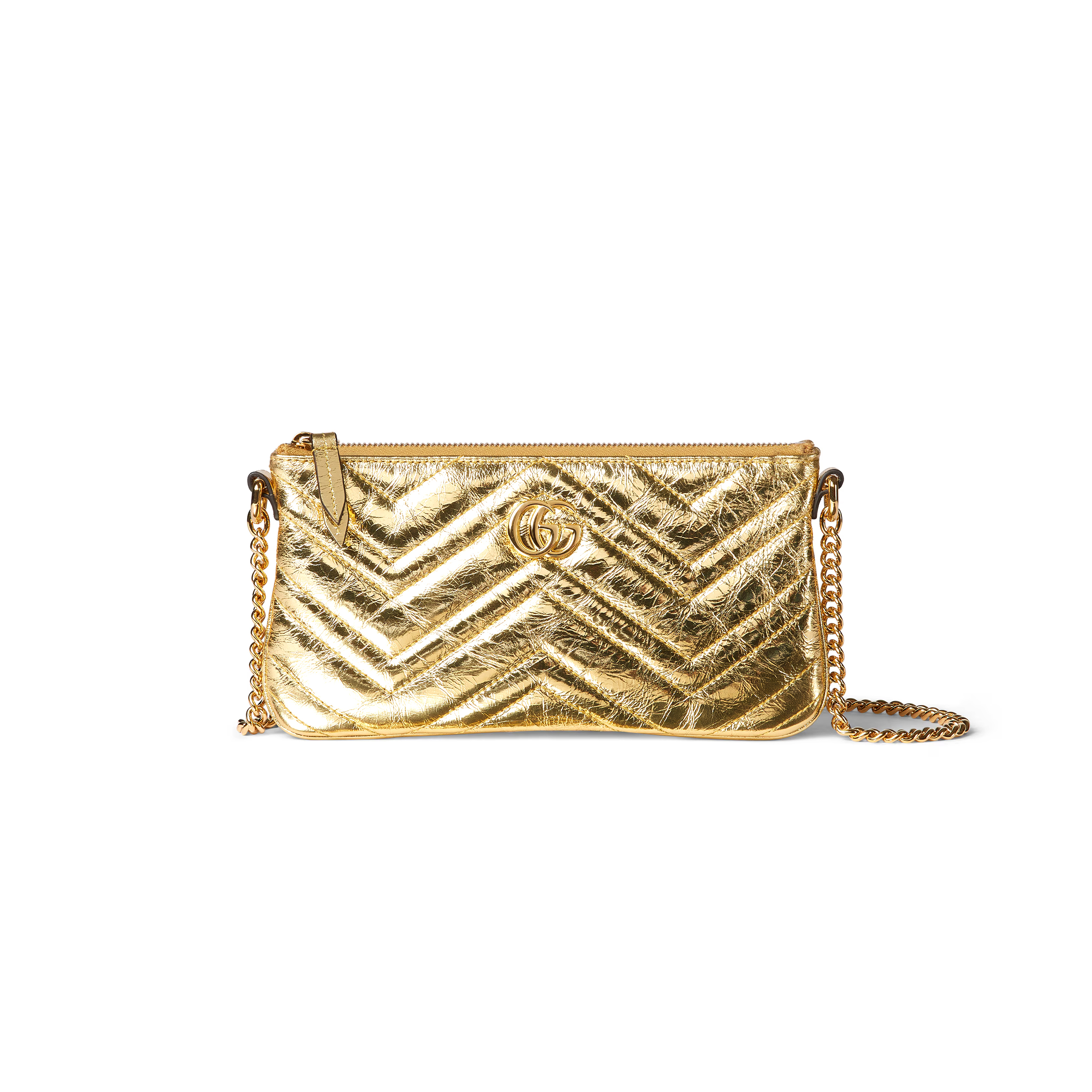 GUCCI GG MARMONT POCHETTE WITH CHAIN 824950 (22*12*2cm) GUCCI GG MARMONT POCHETTE WITH CHAIN 824950 (22*12*2cm)